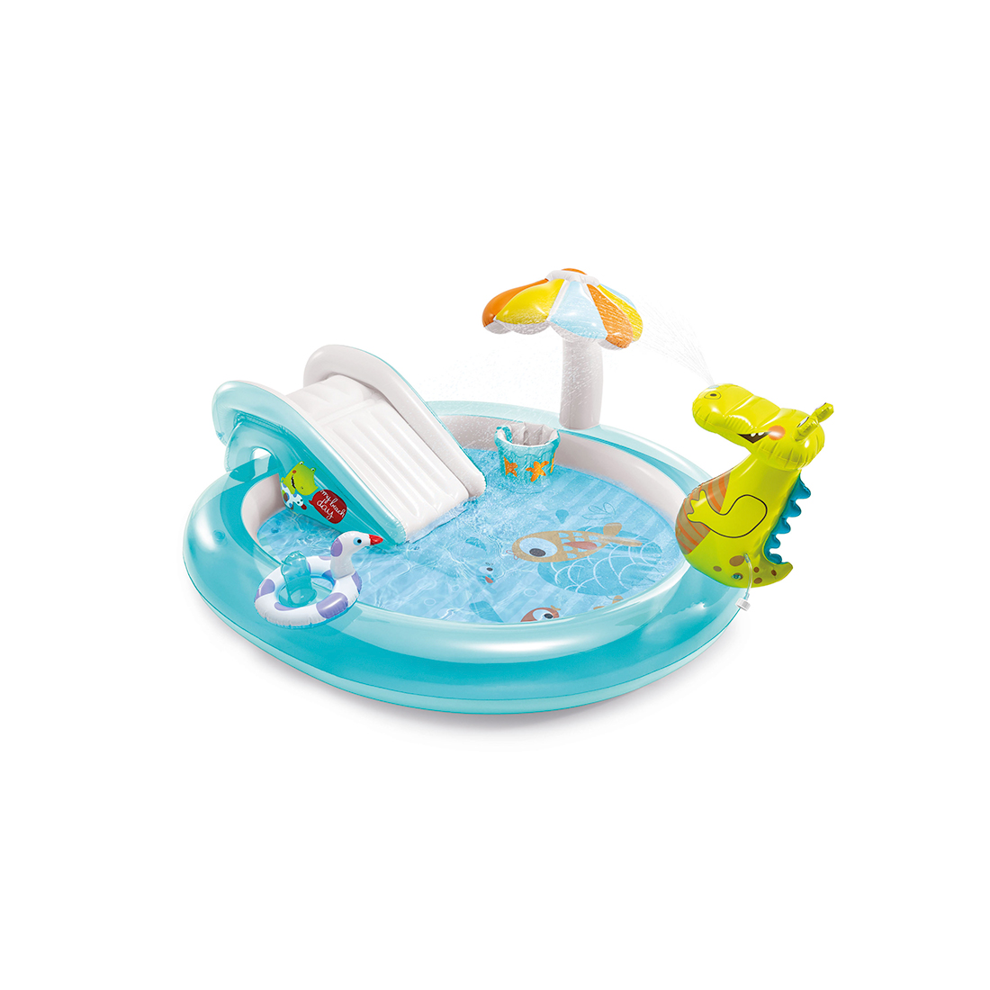 Детский надувной игровой бассейн Gator 201 х 170 см, INTEX