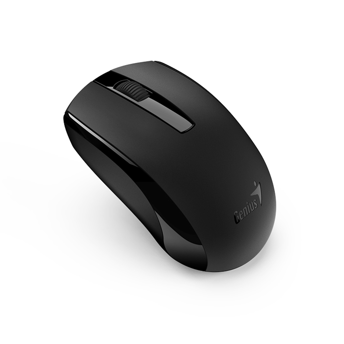 Компьютерная мышь, Genius, ECO-8100, 3D, Оптическая, 1600dpi, Беcпроводная 2.4ГГц, Встроенный аккумулятор, Чёрный