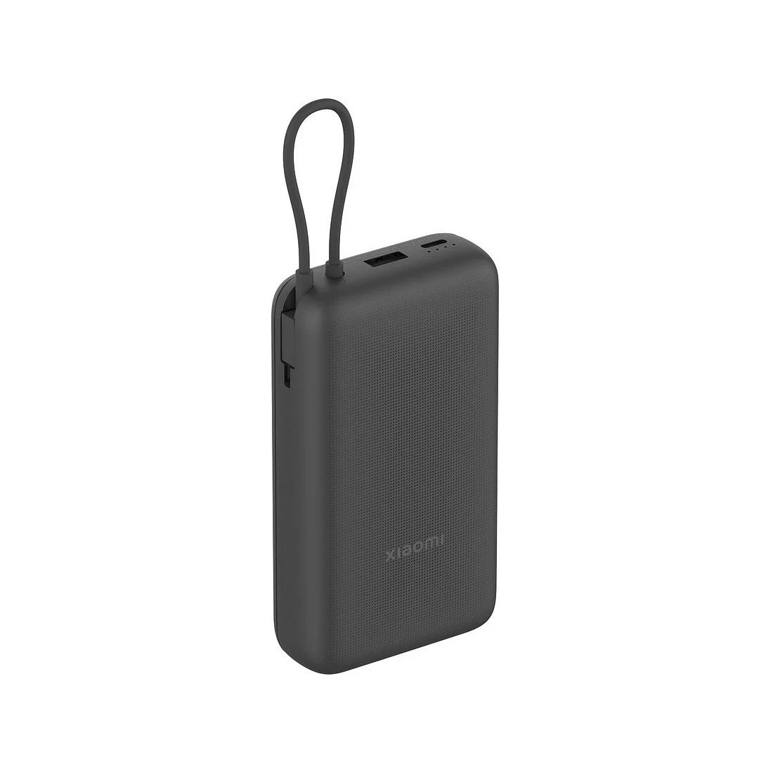 Портативный внешний аккумулятор, Xiaomi, Power Bank 20000mAh (Integrated Cable) GL Dark Gray, BHR9740GL/PB2020MI, Lithium-ion, Номинальная мощность 74Wh (7.4V 10000mAh), Номинальная емкость 12000 мАч, Вход USB-C®/USB-C cable, Выход USB-C®/USB-C cable/USB-A, Размеры 127 x 70.5 x 30.5 мм, Темно-серый