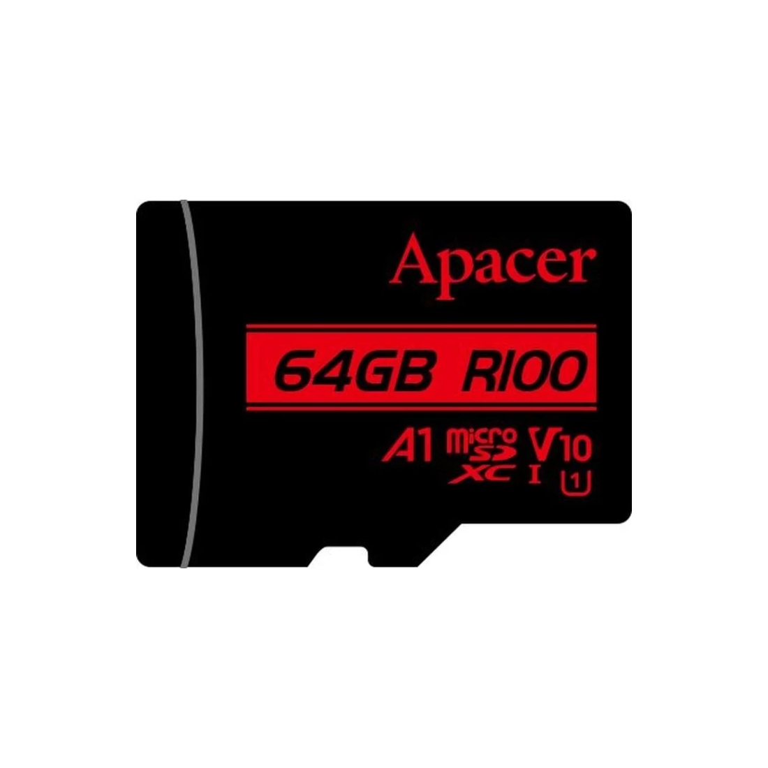 Карта памяти Apacer AP64GMCSX10UB-RA microSDXC 64GB U1 V10 A1 R100