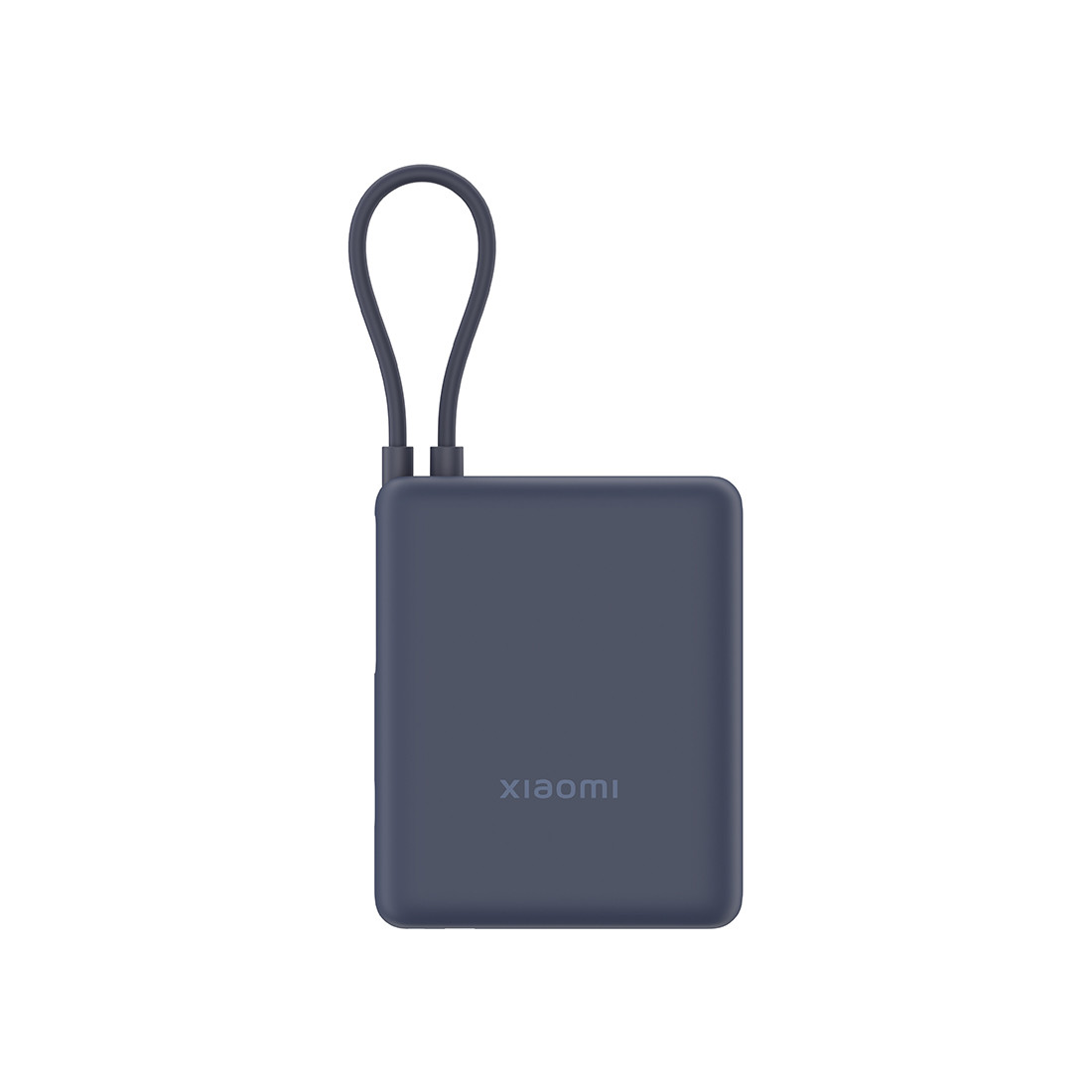 Портативный внешний аккумулятор, Xiaomi, 33W Power Bank 10000mAh (Integrated Cable) Ice Blue GL, PB1033MI/BHR9341GL, Мощность 33 Вт, 80.9*65.9*26мм, Встроеный кабель, 3 выходных порта USB-C*1, USB-C (встроеный кабель)*1, USB-A, Синий