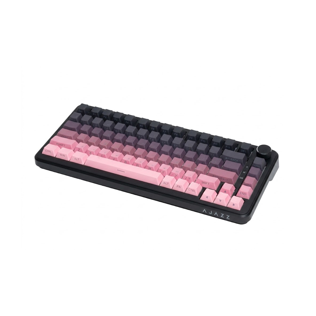 Клавиатура, Ajazz, AK820/MAX/Magnetic/Pink, AK820 Max, Игровая, Механическая, 75%, Magnetic Switches, Проводная, USB, Подсветка RGB, Анг/Рус, Розовый