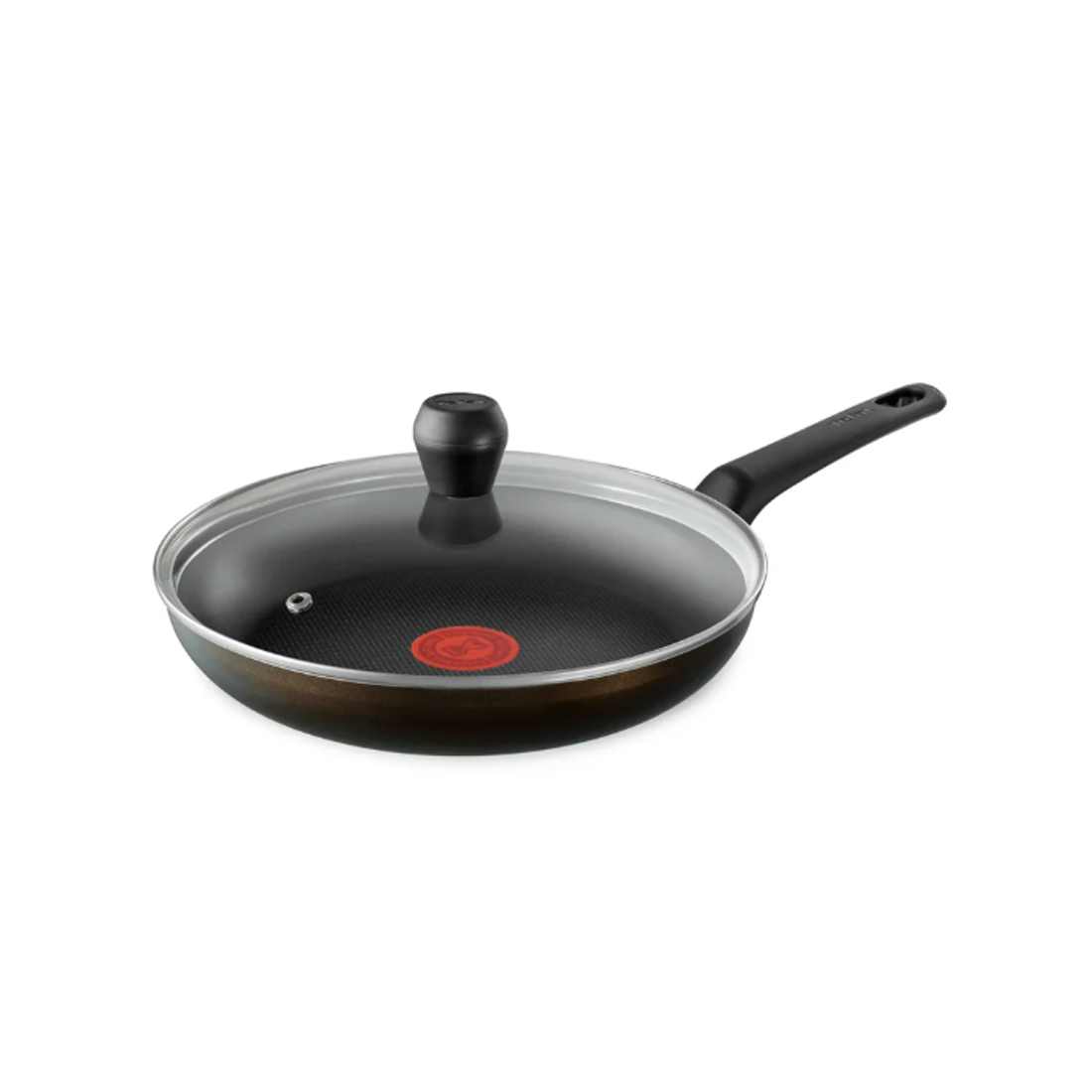 Сковорода с крышкой, Tefal, Easy plus 4237924, 24см, Для газовых/керамических/электрических плит, Алюминий, Черный