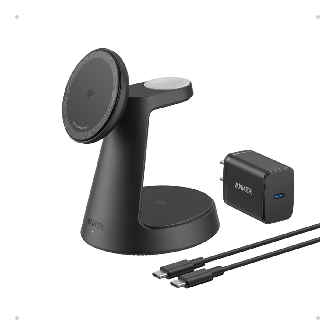 Беспроводное зарядное устройство, Anker, MagGo (B25M4G11), 15W, Черный
