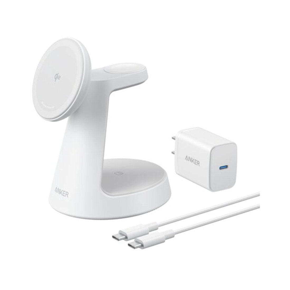 Беспроводное зарядное устройство, Anker, MagGo (B25M4G21), 15W, Белый