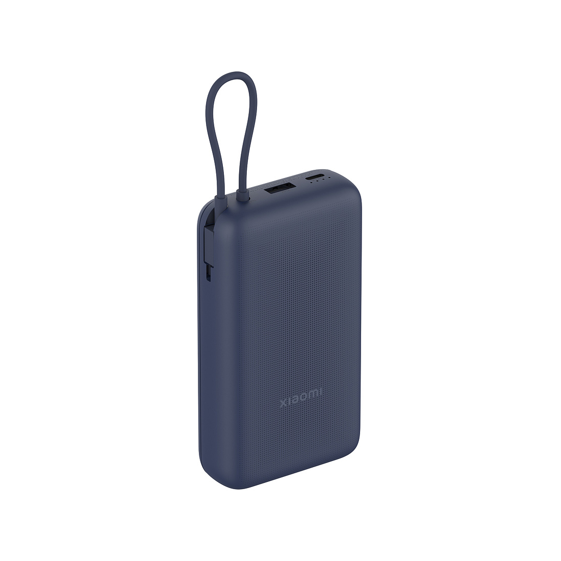 Портативный внешний аккумулятор, Xiaomi, 33W Power Bank 20000mAh (Integrated Cable) Blue GL, PB2030MI/BHR8975GL, Номинальная мощность аккумулятора 74 Втч (7,4 В 10000 мАч), Номинальная емкость 12000mAh (5V/3A), Входной порт USB-C, Выходной порт USB-C®/кабель USB-C /USB-A, Размер продукта 127 x 70,5 x 30,5 мм, Кабель страенный, Синий