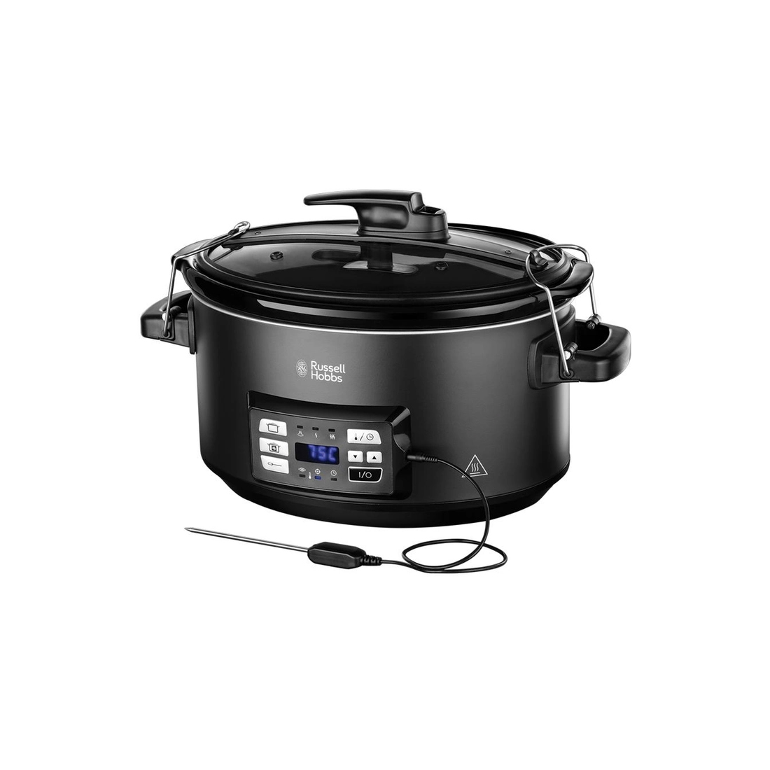 Медленноварка, Russell Hobbs, 25630-56, Мощность 350 Вт, Емкость 6 л, Датчик внутренней температуры, Цвет черный