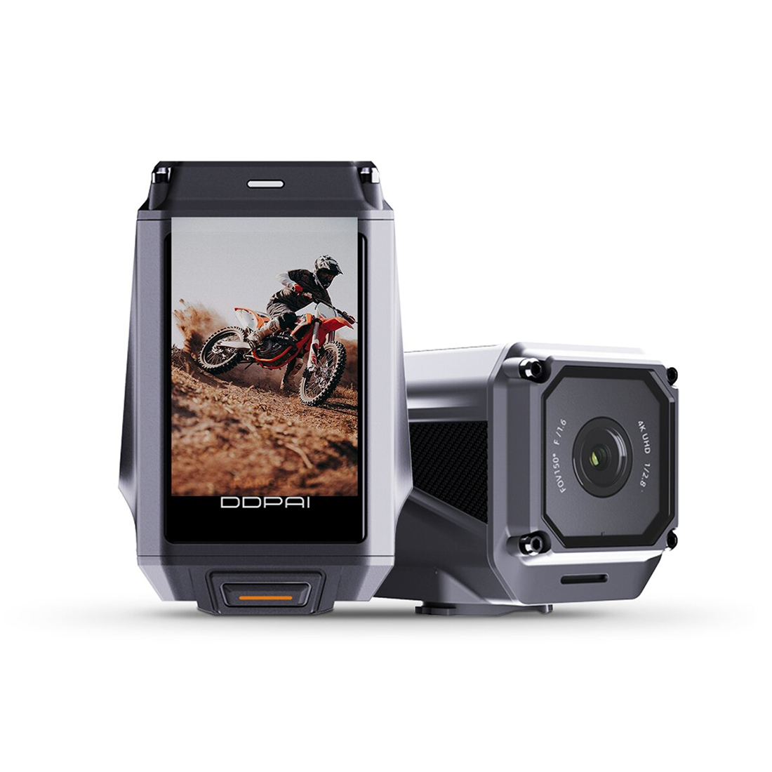 Камера для езды на мотоцикле/велосипеде, DDPai, Ridecam Ranger, Камера 4K, Аккумулятор 1600 мАч, чёрный