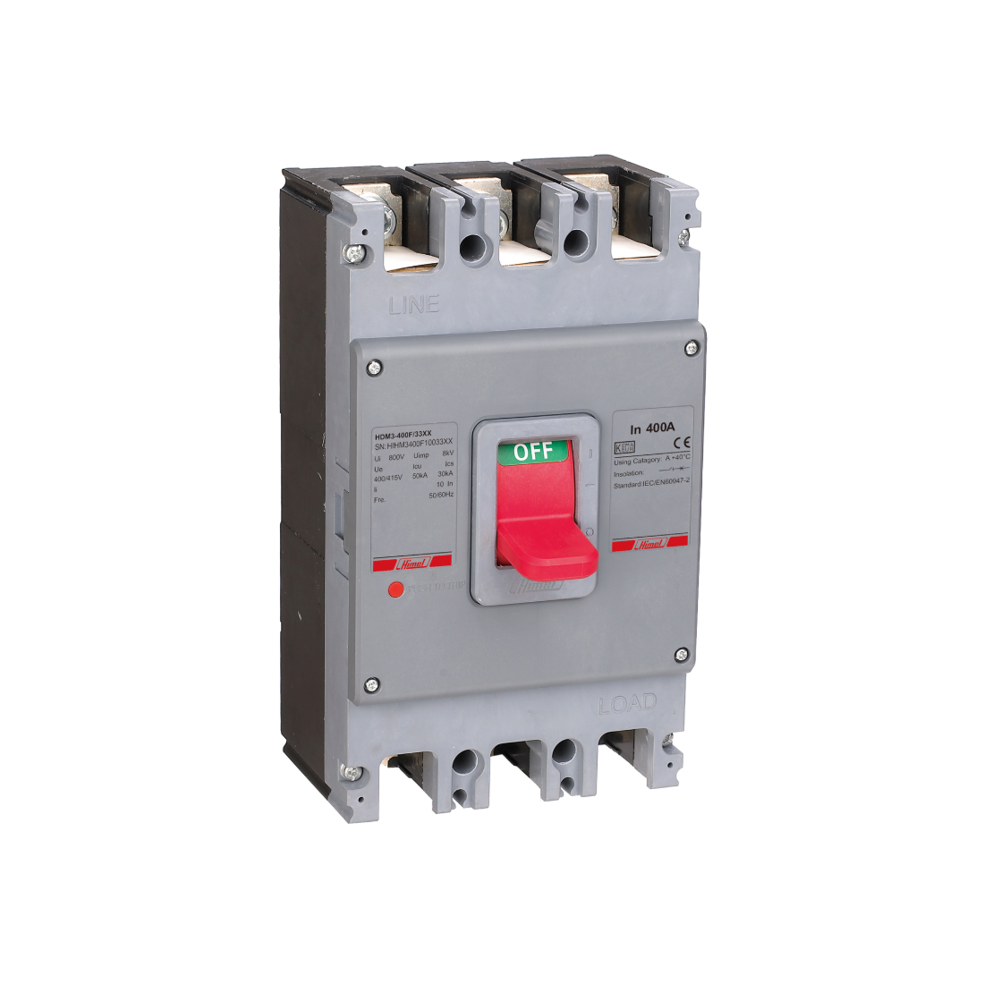 Автоматический выключатель, Himel, HDM3400S31533XX, HDM3 400S/3P 315A
