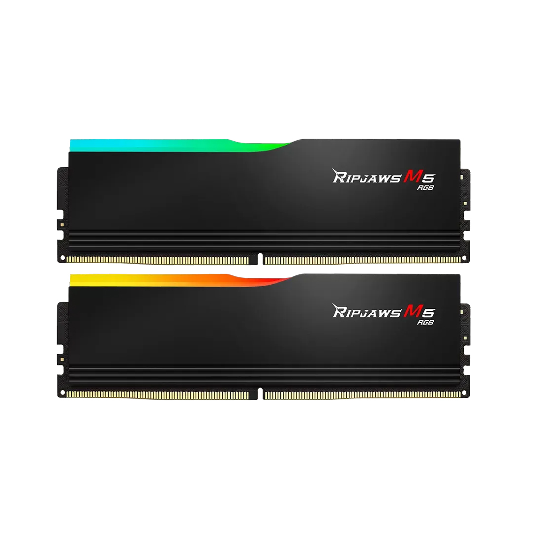 Комплект модулей памяти, G.SKILL, Ripjaws M5 RGB F5-6000J3238G32GX2-RM5RK, DDR5, 64GB (Kit 2x32GB), CL32, 1.40 V, DIMM <PC5-48000/6000MHz>