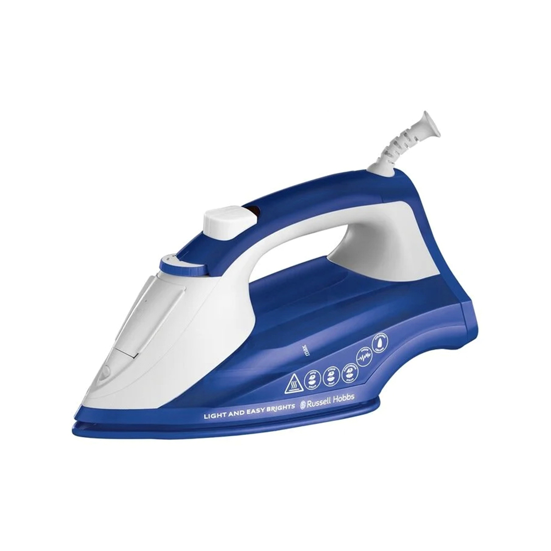 Утюг, Russell Hobbs, 26483-56, Мощность 2600W, Паровой удар 115 г/мин, Постоянная подача пара 35 г/мин, Керамическая подошва, Функция защиты от накипи, Система "Капля-Стоп", Синий