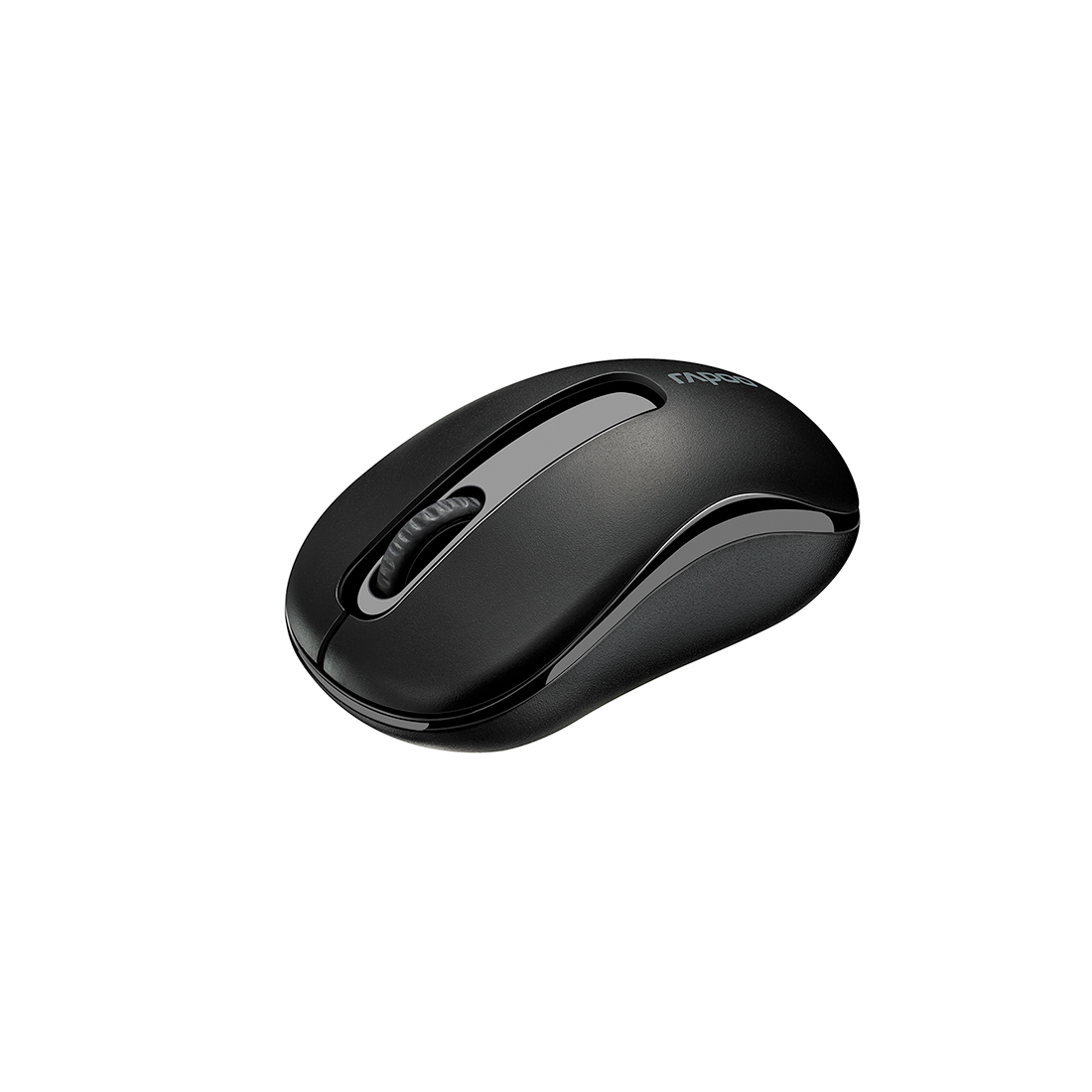 Компьютерная мышь, Rapoo, M-10 Plus, 3D, Оптическая, 1000dpi, Беспроводной 2.4 ГГц, Нано-ресивер, Эффективная дистанция 10 м., Батарейки в комплекте, Размер: 106,2*59,4*42,8 мм., Чёрный