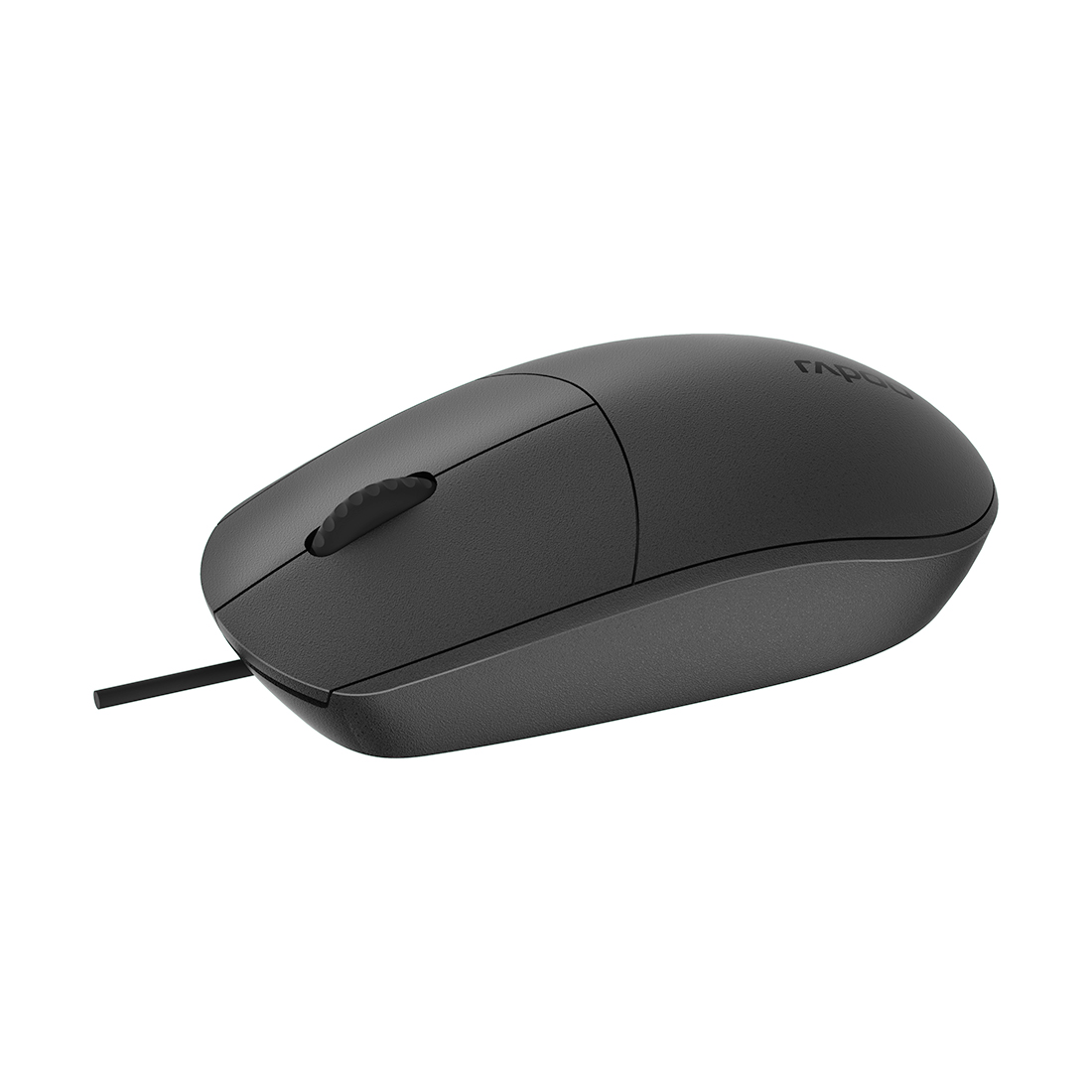 Компьютерная мышь, Rapoo, N100, Оптическая, 1000dpi, USB, Длина кабеля 1,5 метра, Чёрный