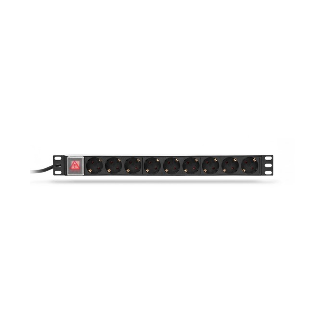 Сетевой фильтр, SVC, PD-9SCH, Для шкафов и стоек размера 19", 9 Розеток, 1.8 м, 16A, 4000W, 220 в., Чёрный