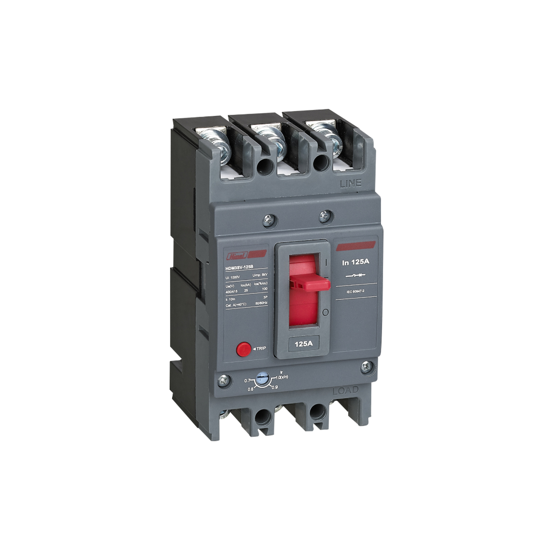 Автоматический выключатель, Himel, HDM3SV125B10031N, HDM3SV-125B 3P 100A 25kA с регулировкой