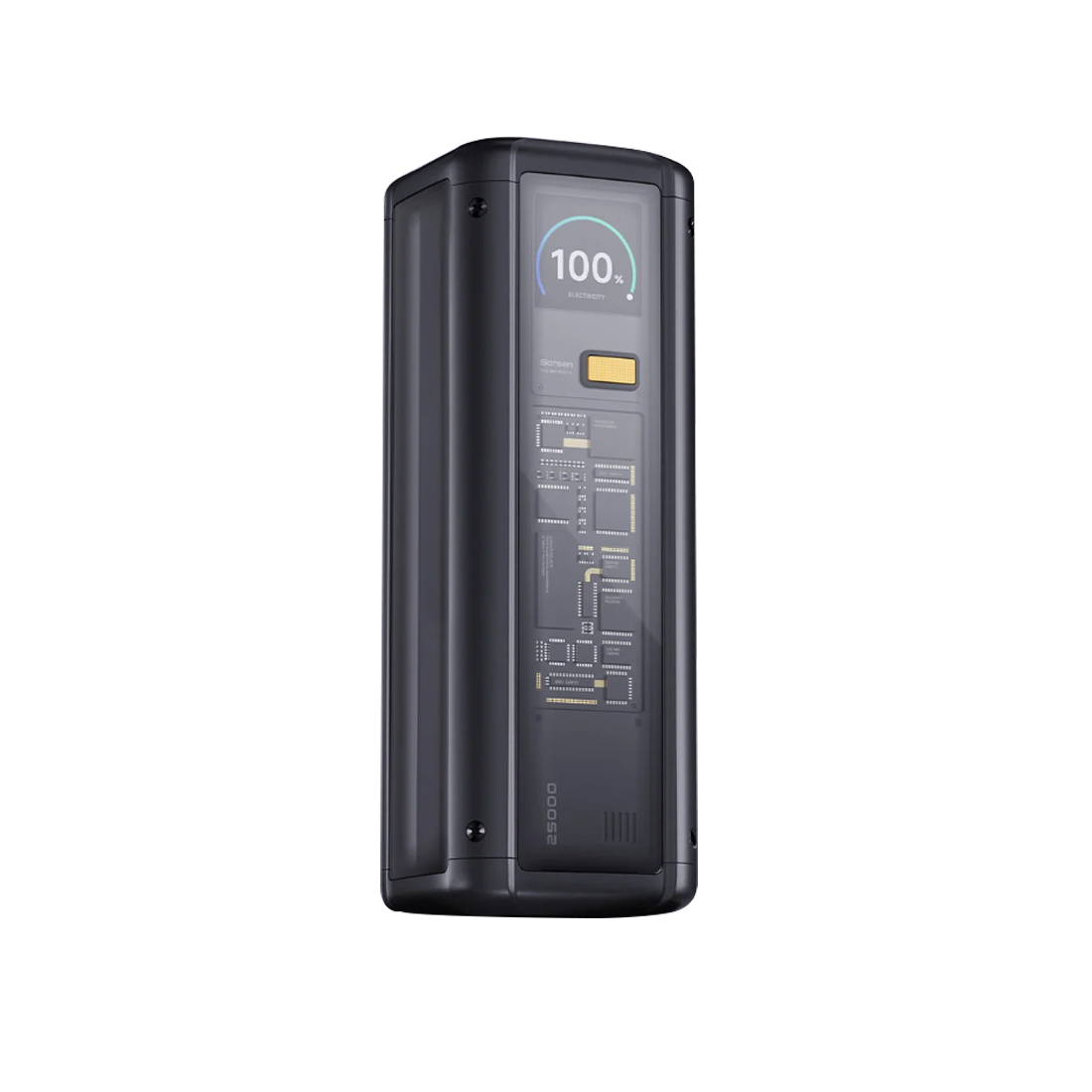 Портативный внешний аккумулятор, Xiaomi, 212W HyperCharge Power Bank 25000mAh GL, BHR9970GL/P03MI, Емкость 25000 мАч, Мощность до 212W, Быстрая зарядка, Встроенный дисплей, Литий-ионный аккумулятор, Входной интерфейс USB-C, Выходной интерфейс USB-A / USB-C, 55,4 55,4 160 мм, Черный