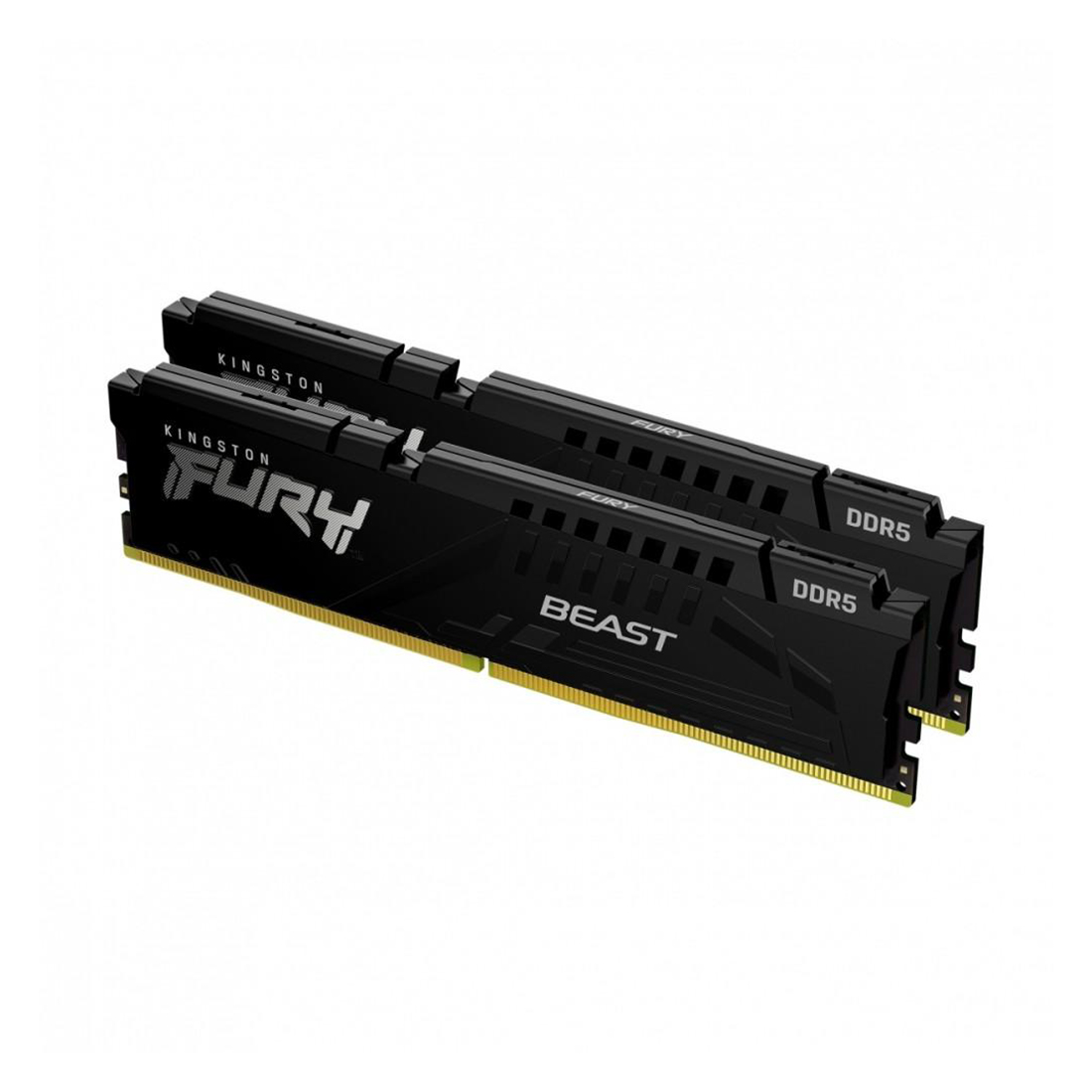 Комплект модулей памяти, Kingston, FURY Beast KF552C40BBK2-16 (Kit 2x8GB), DDR5, 16GB, DIMM <PC5-41600/5200MHz>, Чёрный