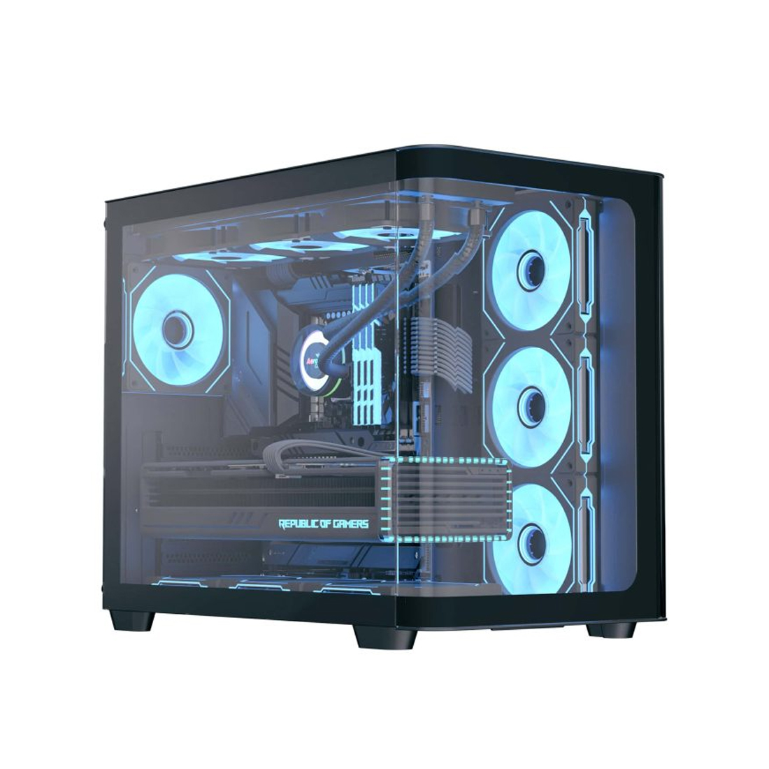 Компьютерный корпус Aerocool P500C-G-BK-v1