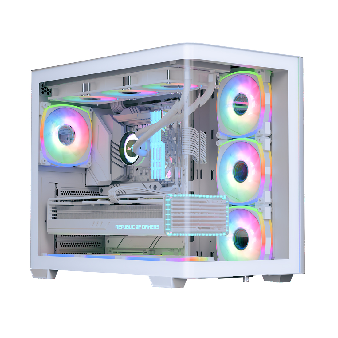 Компьютерлік корпус Aerocool P500C Evo-G-WT-v1