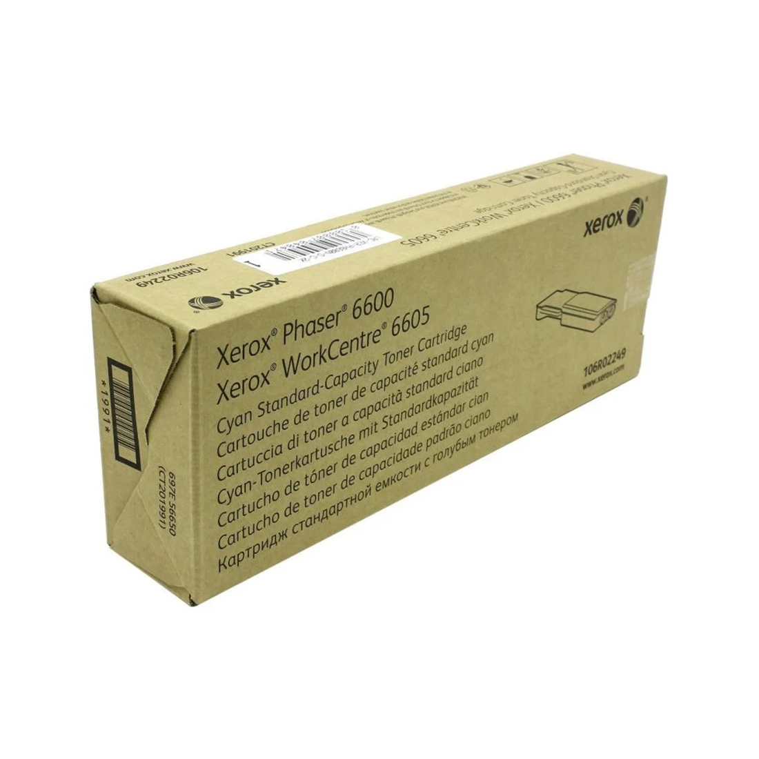 Тонер-картридж Xerox 106R02249 (голубой) для Xerox Phaser 6600 и WorkCentre 6605