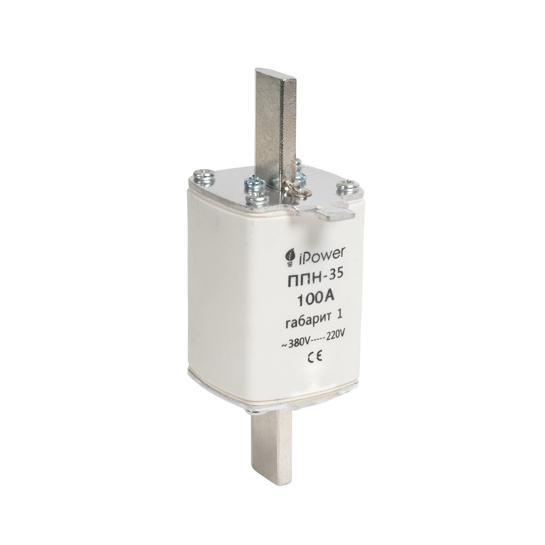 Предохранитель плавкий, iPower, ППН-35 100А, габарит 1