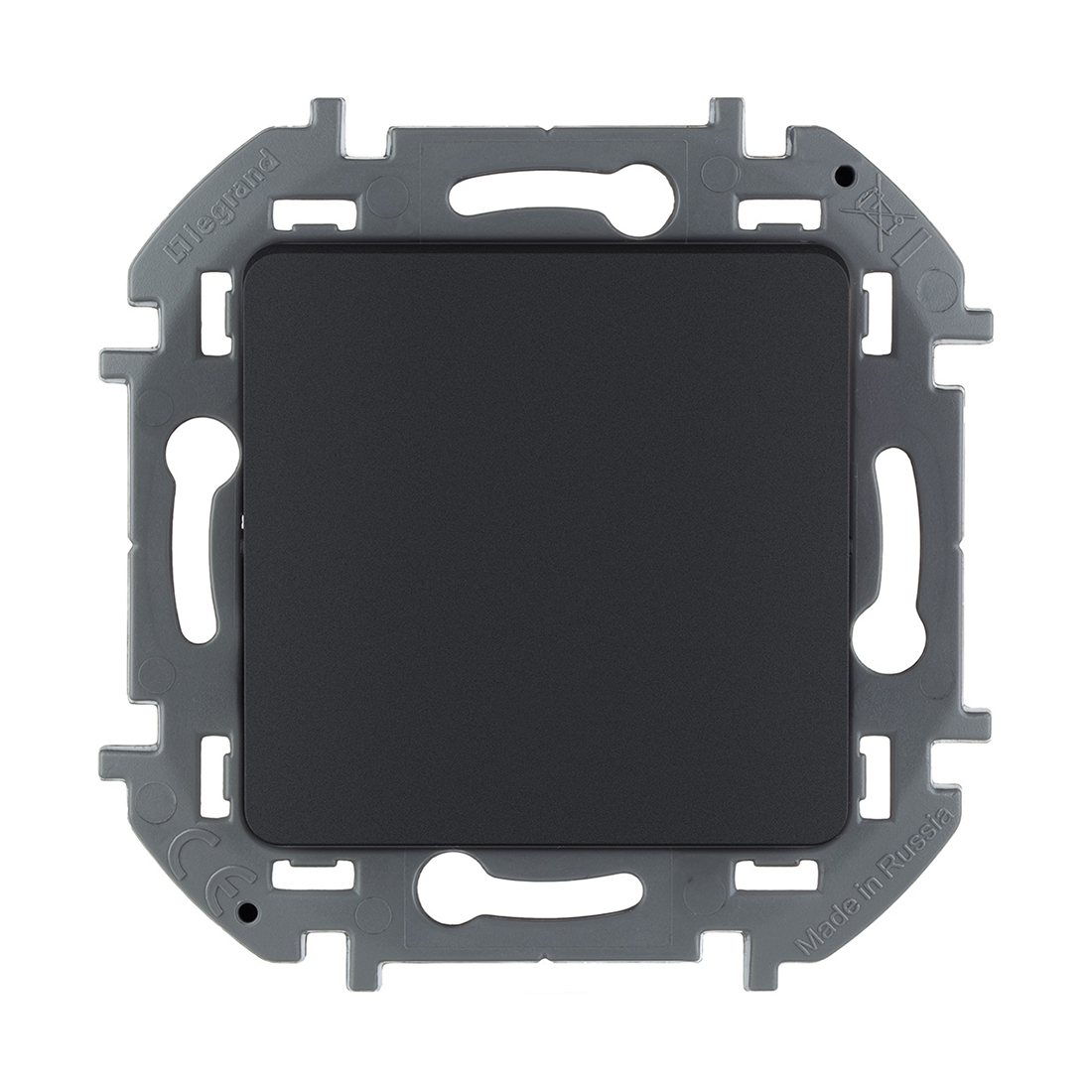 Переключатель одноклавишный, Legrand, 673653, Inspiria 10 AX 250 В антрацит