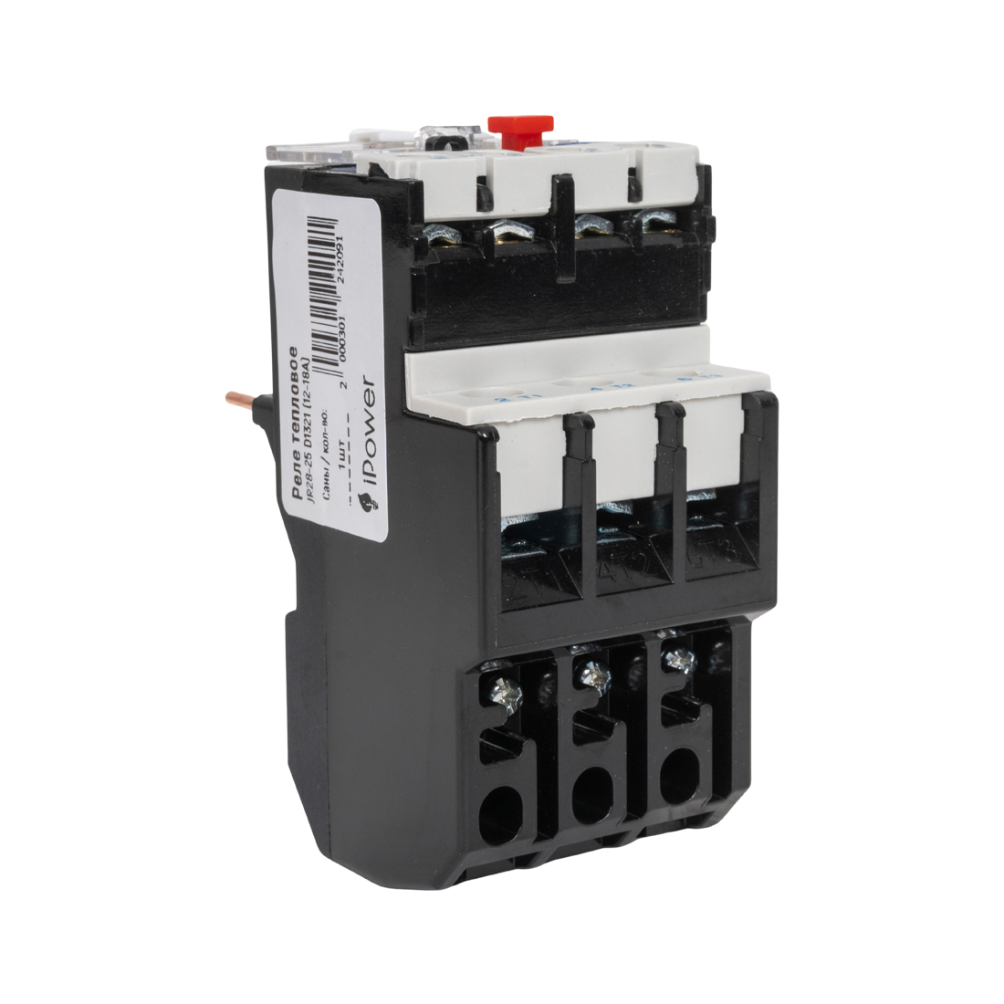 Реле тепловое, iPower, JR28-25 D1321 (12-18А)