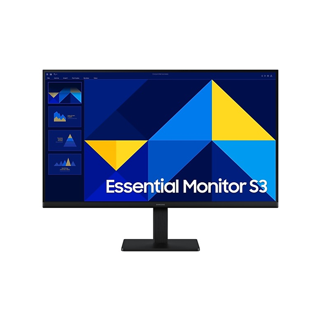 Монитор, Samsung, LS27D304GAIXCI, Essential S3 FHD, 27", 1920x1080, IPS, 100 Гц, 16:9, 250 кд/м2, 1000:1, 5 мс, 178/178, 16.7 млн., VGA*1, HDMI*1, VESA 100*100 мм, Регулировка наклона, кабель HDMI в комплекте, Чёрный