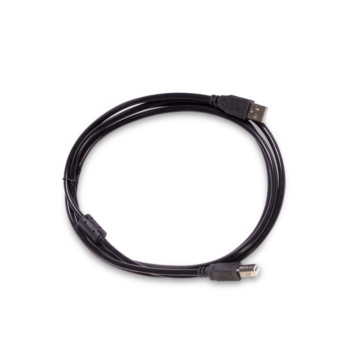 Интерфейсный кабель, iPower, iPiAB2, A-B 2 м., USB 2.0, Ферритовые кольца защиты, Работают со всеми принтерами и устройствами, всех производителей, Пол. Пакет, Чёрный