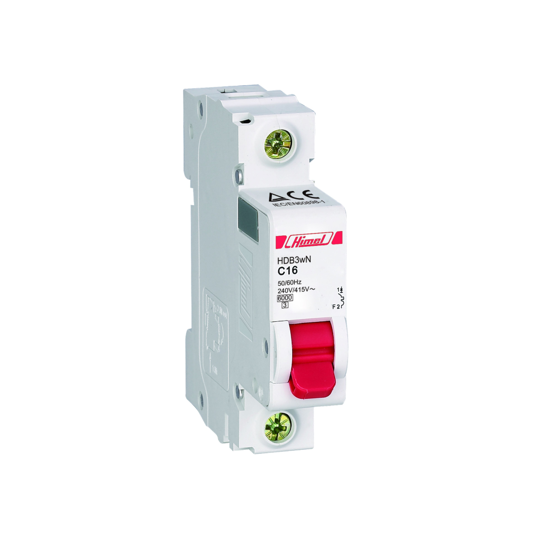 Автоматический выключатель, Himel, HDB3WL1B25, HDB3w 1Р 25А х-ка B 4,5кА