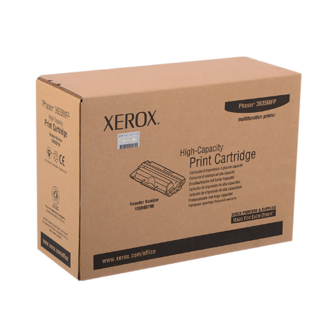 Тонер-картридж повышенной емкости Xerox 108R00796 для Xerox Phaser 3635