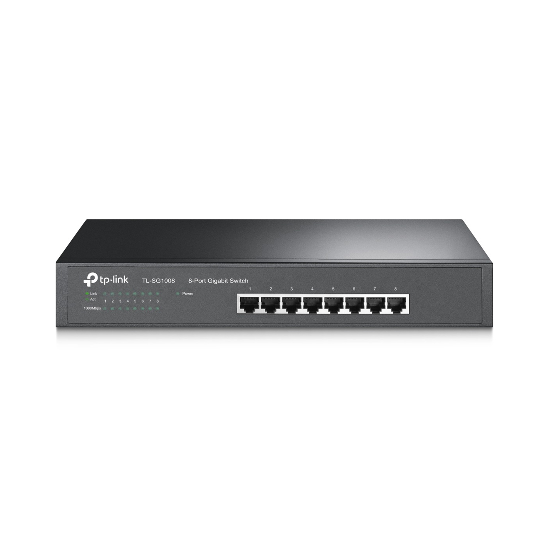 Коммутатор TP-Link TL-SG1008 19-дюймовый неуправляемый 8 портов 10/100/1000М металлический 1U