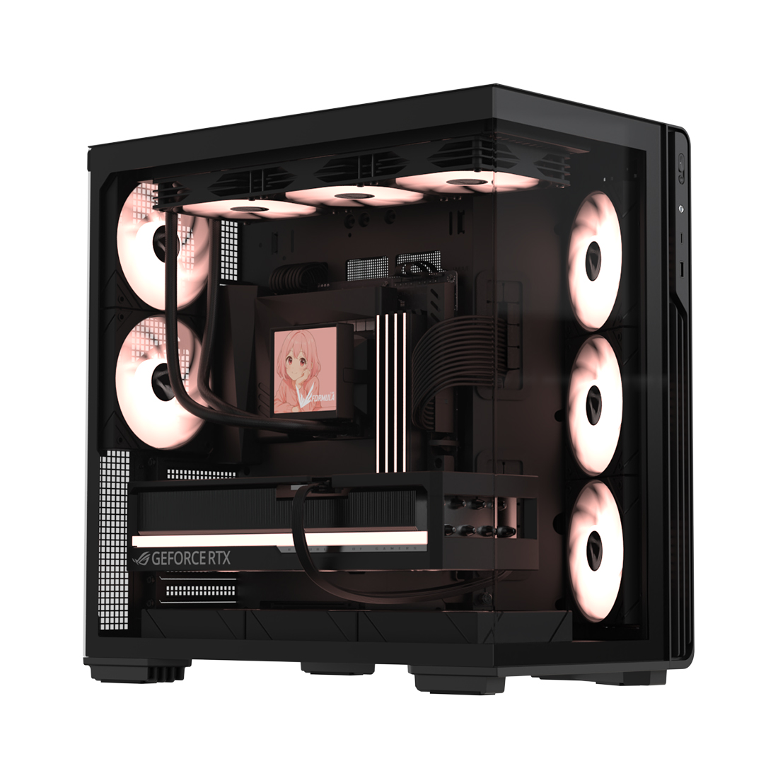 Компьютерлік корпус Formula V Crystal Z7 PA Black