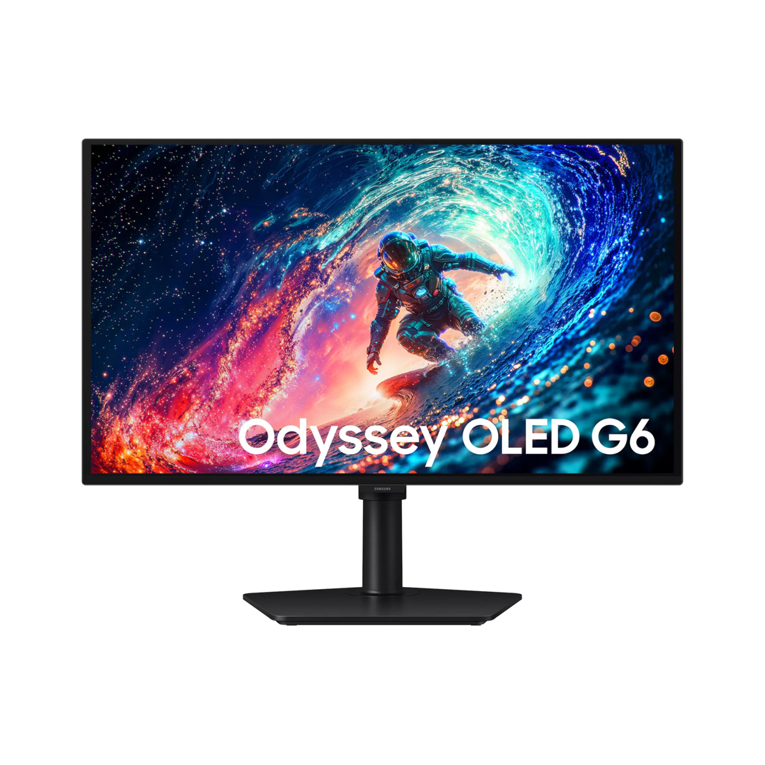 Монитор, Samsung,Odyssey OLED G6 G61SH QHD, LS27HG610SIXCI, 27", 2560x1440, OLED, 240 Гц, DP*1, HDMI*1, Аудиопорт*1, 1000000:1, 200 кд/м, 0.03 мс, Регулировка наклона, 178/178, 16.7М, 16:9, Черный