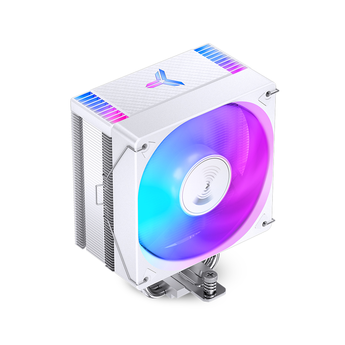 Кулер для процессора, Jonsbo, CR-1000 EVO(ARGB) White, INTEL: LGA 1200/115X/1700, AMD AM4, TDP 220W, 103мм, 900-2800 об/мин, 12.59-38.18 CFM, 20.2-34 dB(A), 4 pin PWM/3pin ARGB, 120*71*154мм, Белый