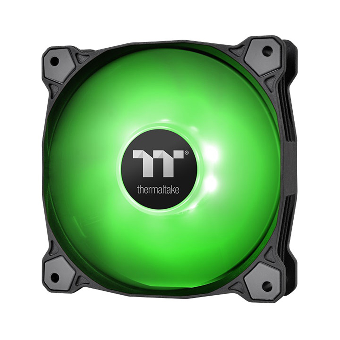 Кулер для компьютерного корпуса,Thermaltake, Pure A14 LED, CL-F110-PL14GR-A, LED Green 140мм вентилятор, 500-1500 об.мин, 93.15 CFM, 32 dB(A), 4pin PWM, 140х140х25мм, Чёрный