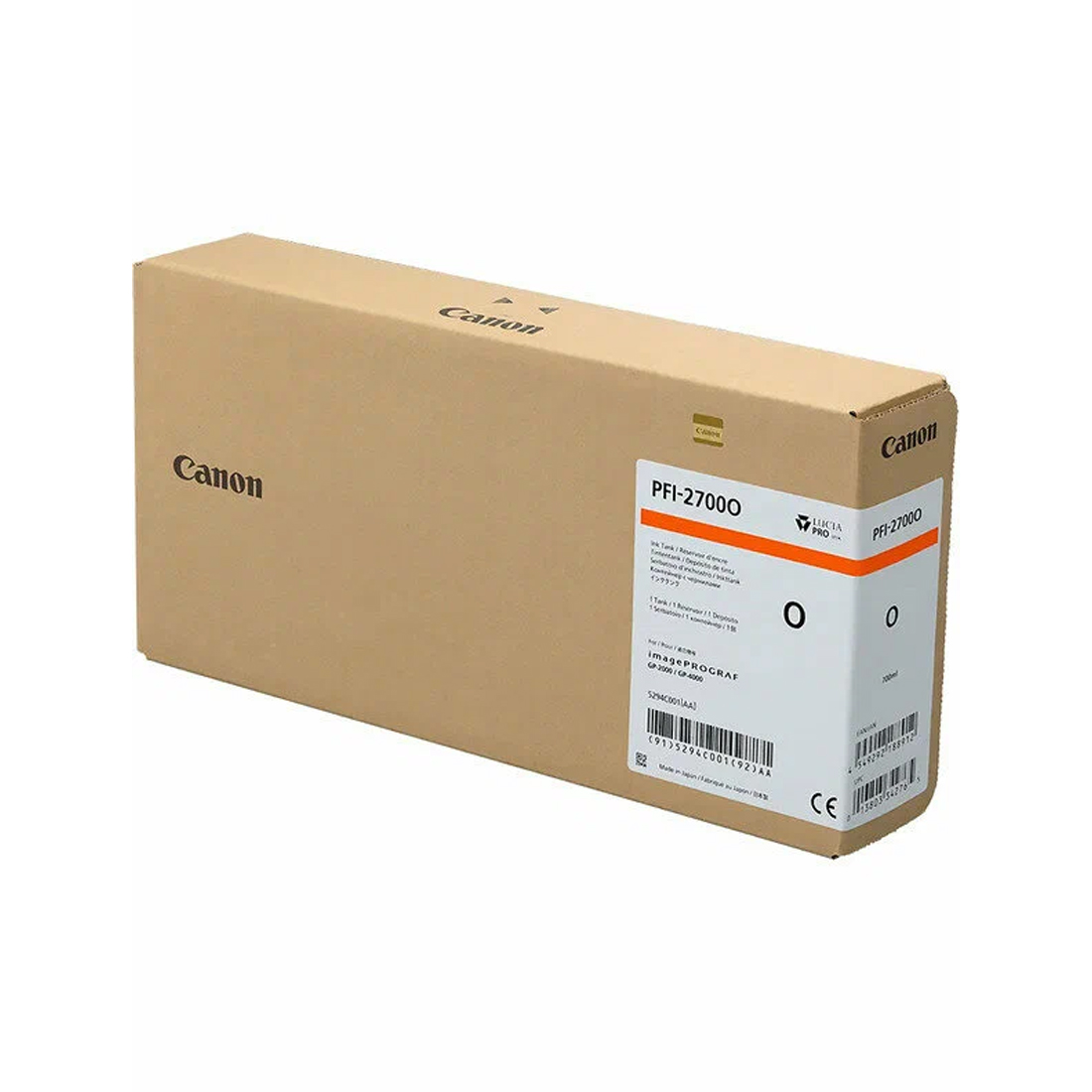 Чернильный картридж Canon PFI-2700 Orange 700 мл