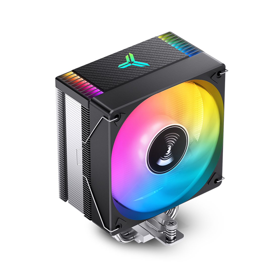 Кулер для процессора, Jonsbo, CR-1000 EVO(ARGB) Black, INTEL: LGA 1200/115X/1700, AMD AM4, TDP 220W, 103мм, 600-1500 об/мин, 59.46 CFM, 32 dB(A), 4 pin PWM/3pin ARGB, 120*71*154мм, Чёрный