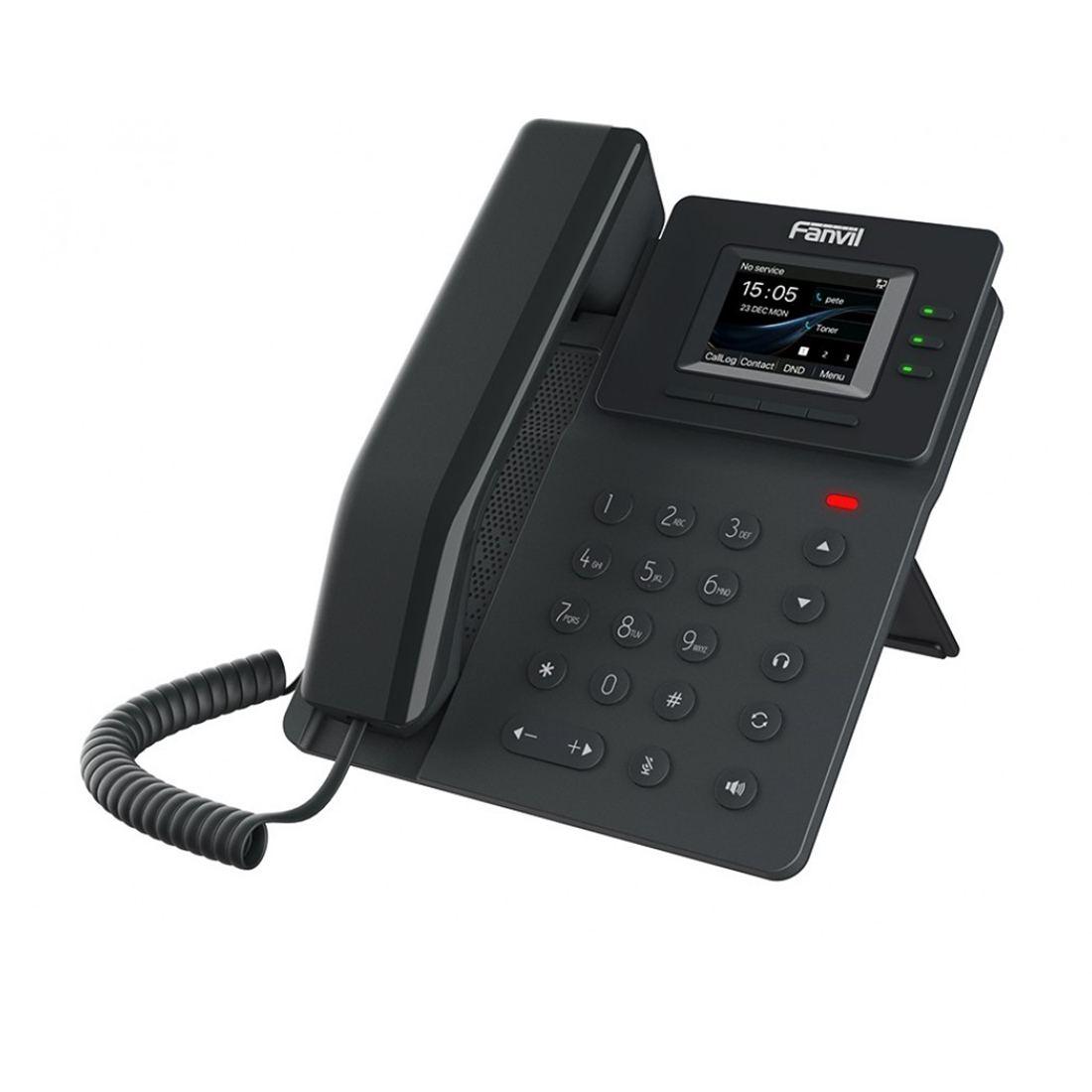 IP-телефон, Fanvil, V60P, 4 линии SIP, 2xFE PoE, цветной экран 320x240, конференц-связь на 6 участников, 6 клавиш DSS, блок питания в комплекте
