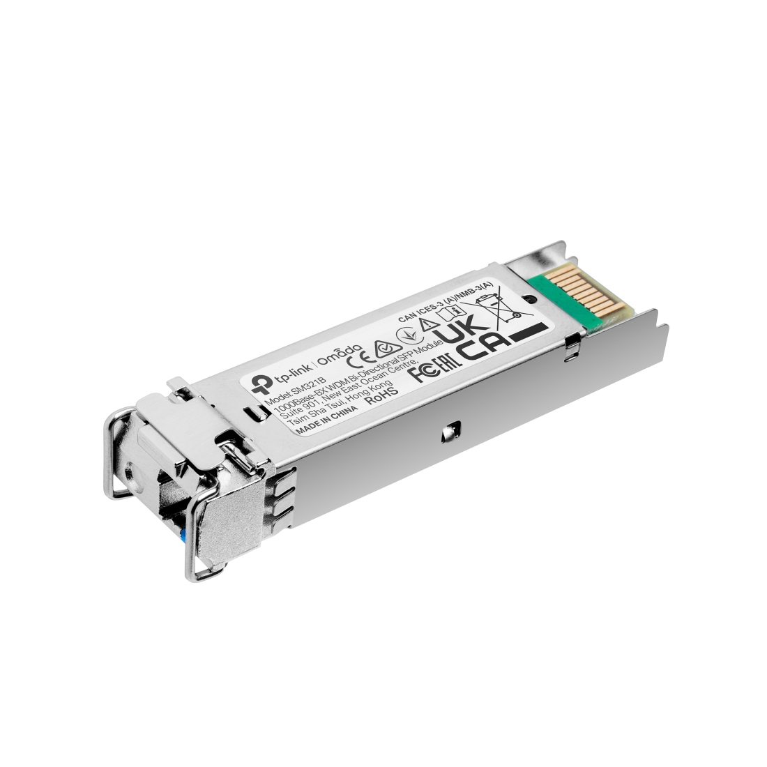 Трансивер, TP-Link, SM321B, 1000Base-BX, Tx:1310 нм, Rx:1550 нм, LC коннектор, WDM, Simplex, Одномодовый, 20 км