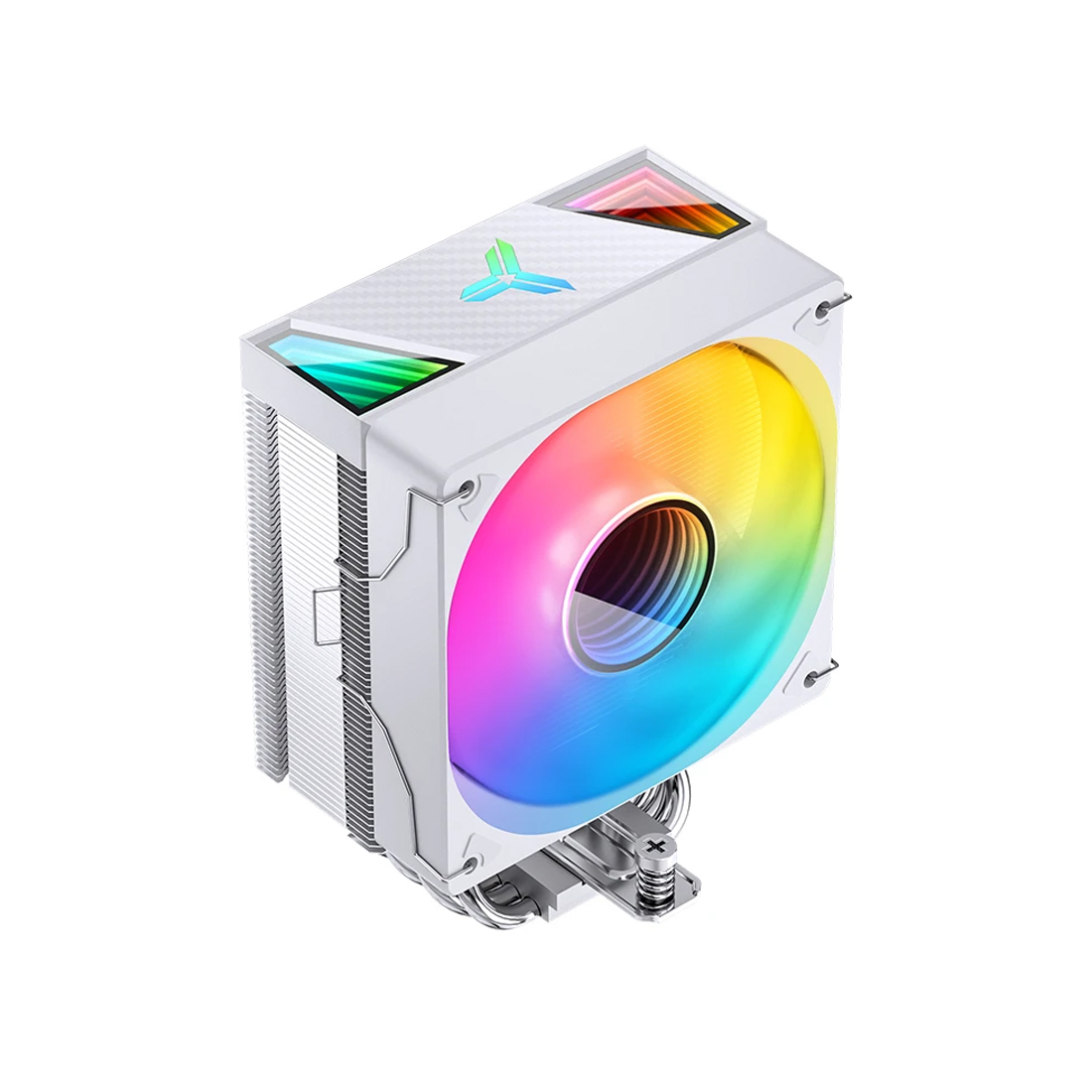 Кулер для процессора, Jonsbo, CR-1000 V2 PRO(ARGB) White, Intel LGA 1200/115X/1700 и AMD5 AM4, TDP 230W, 120мм, 600-1500 об/мин, 28.12-59.48 CFM, 22-32 dB(A), 4 pin, 120*71*157мм, Белый
