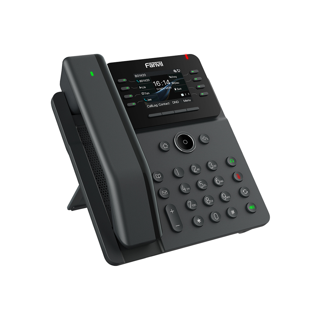 IP-телефон, Fanvil, V62 Pro, 12 линии SIP, 2xGE PoE, bluetooth, цветной экран 320x240, конференц-связь на 6 участников, до 21 DSS клавиши, блок питания в комплекте
