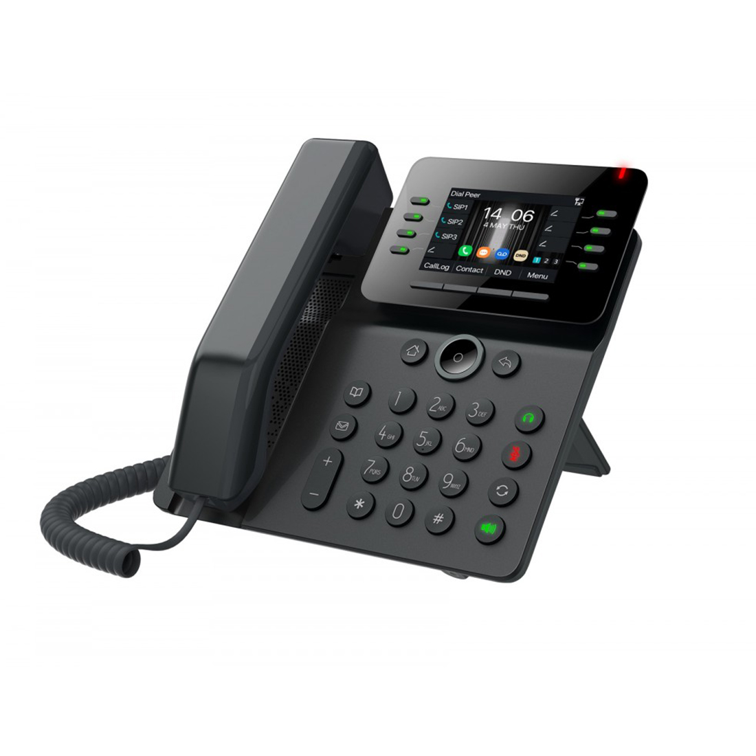 IP-телефон, Fanvil, V63, 6 линии SIP, 2xGE PoE, bluetooth, WIFI, USB, цветной экран 320x240, конференц-связь на 6 участников, до 21 DSS клавиши, блок питания в комплекте