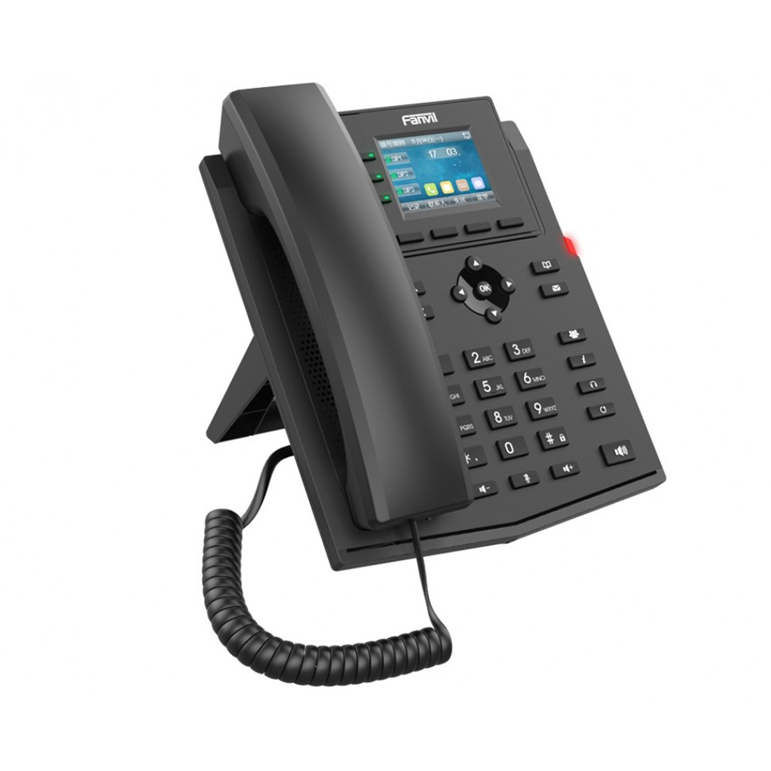 IP-телефон, Fanvil, X303-2 Wire, 2-проводной, 4 SIP-линии, PoE, цветной дисплей 320x240, блок питания в комплекте