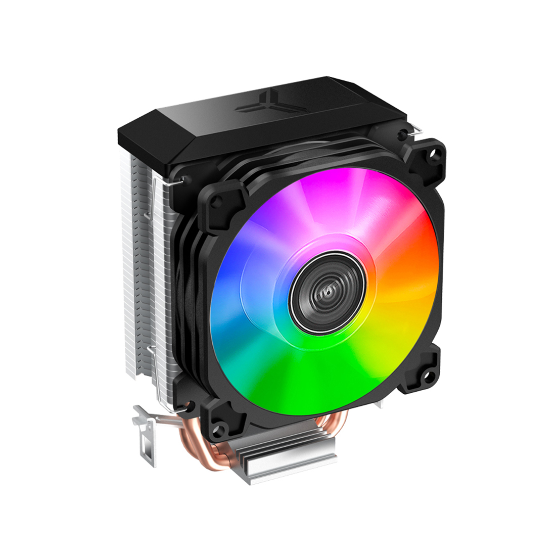 Кулер для процессора, Jonsbo, CR-1200E Black, INTEL: LGA 115X/1200/1700, AMD AM4/AM5, TDP 95W, 92мм, 2000 об/мин, 36,2 CFM, 26.3 dB(A), 3 pin, 93x63x128мм, Чёрный