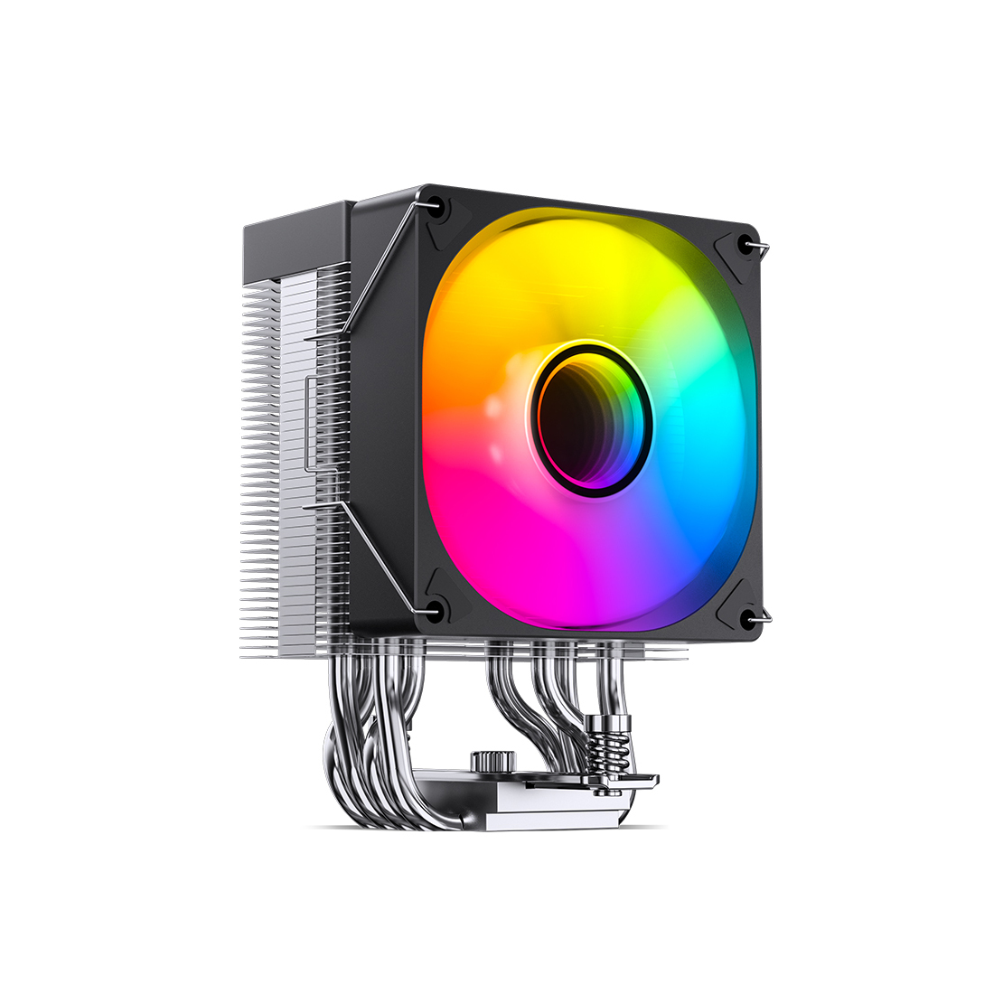 Кулер для процессора, Jonsbo, CR-1400 V2(ARGB), CR-1400 V2(ARGB) Black, INTEL LGA: 1700/1200/115X, AMD: AM4/AM5, 92мм, 800-2200 об/мин, 11.95-38.2CFM, 22.3-33.8 dB(A), 4 Pin PWM/3 Pin ARGB, 92*70*133мм, Черный