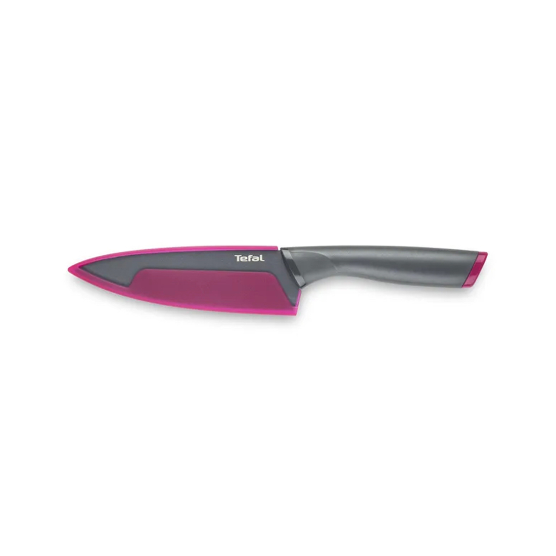 Нож-шеф Tefal Fresh Kitchen K1220304, 15 см, Нержавеющая сталь с титановым покрытием, Серый-розовый