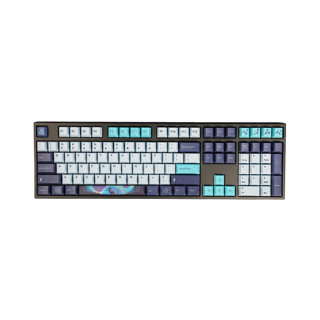 Клавиатура, Varmilo, Aurora VEA108, A26A060D4A3A06A048, Cherry MX Red, 108 клавиш, Механическая, Подсветка - Белая, Hot Swap - Нет, Проводная, Type-C, 505*215*65мм, Англ/Рус, Черный