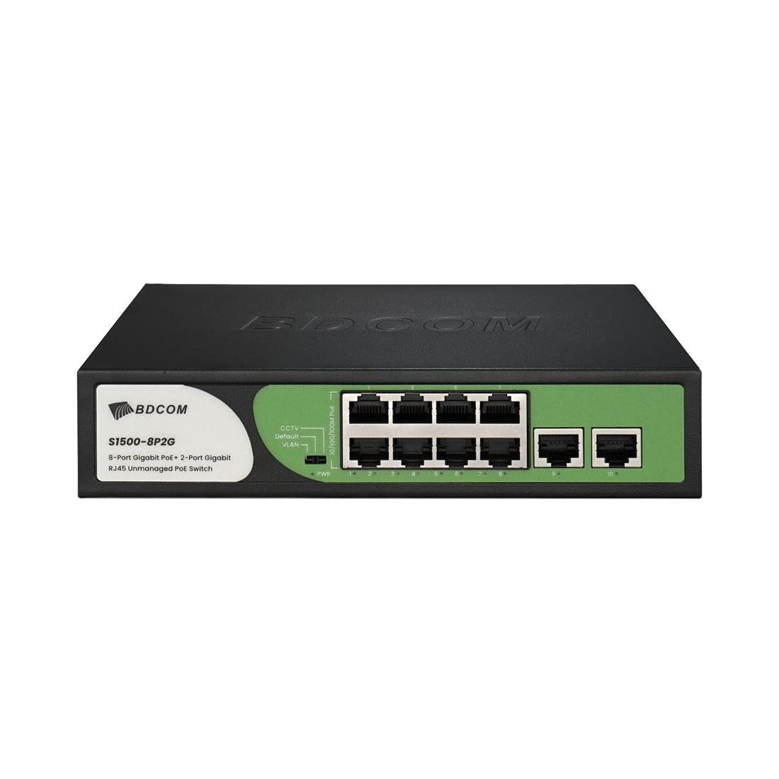 Коммутатор BDCOM S1500-8P2G Неуправляемый