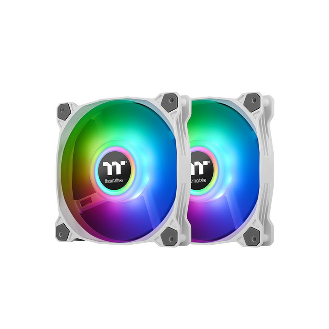 Кулер для компьютерного корпуса,Thermaltake, Pure Duo 14 ARGB Sync Radiator Fan (2-Fan Pack), CL-F098-PL14SW-A, ARGB140мм вентилятор, 1500 об.мин, 56.51 CFM, 28 dB(A), 4pin, 140x140x25мм, Белый